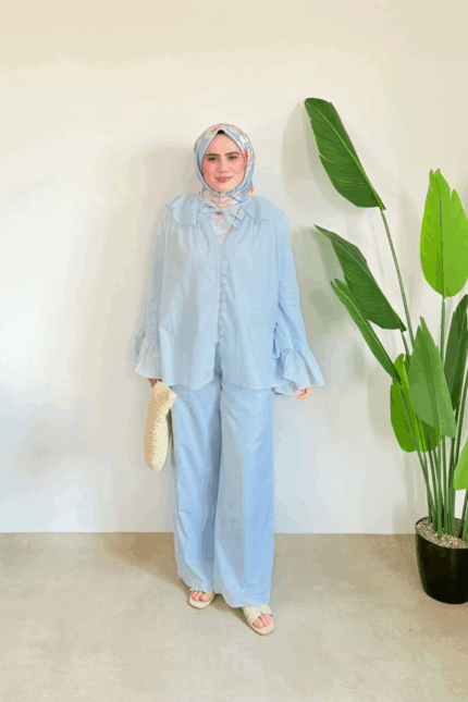 Pastel Bahar Takım - Mavi